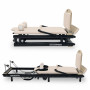 Powertrain Lyra Pilates Reformer Machine Foldable Multifunctional Home Gym Equipment Exercise Trainer Beige thumbnail 10