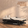 Powertrain Lyra Pilates Reformer Machine Foldable Multifunctional Home Gym Equipment Exercise Trainer Beige thumbnail 12