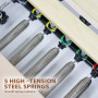 Powertrain Lyra Pilates Reformer Machine Foldable Multifunctional Home Gym Equipment Exercise Trainer Beige thumbnail 3