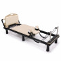 Powertrain Lyra Pilates Reformer Machine Foldable Multifunctional Home Gym Equipment Exercise Trainer Beige thumbnail 15