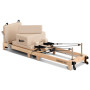 Powertrain Selina Pilates Reformer Machine Wooden Folding Multifunctional Home Gym Equipment with Jumpboard & Sitting Box Oak Beige thumbnail 1