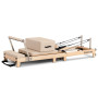 Powertrain Selina Pilates Reformer Machine Wooden Folding Multifunctional Home Gym Equipment with Jumpboard & Sitting Box Oak Beige thumbnail 9