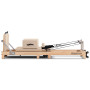 Powertrain Selina Pilates Reformer Machine Wooden Folding Multifunctional Home Gym Equipment with Jumpboard & Sitting Box Oak Beige thumbnail 11