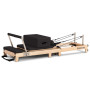 Powertrain Selina Pilates Reformer Machine Wooden Folding Multifunctional Home Gym Equipment with Jumpboard & Sitting Box Oak Black thumbnail 10