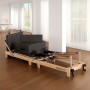 Powertrain Selina Pilates Reformer Machine Wooden Folding Multifunctional Home Gym Equipment with Jumpboard & Sitting Box Oak Black thumbnail 6