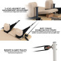 Powertrain Velora Pilates Reformer Machine Aluminium Foldable Multifunctional Home Gym Equipment Exercise Trainer Beige thumbnail 11