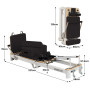 Powertrain Velora Pilates Reformer Machine Aluminium Foldable Multifunctional Home Gym Equipment Exercise Trainer Black thumbnail 3