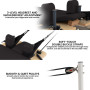 Powertrain Velora Pilates Reformer Machine Aluminium Foldable Multifunctional Home Gym Equipment Exercise Trainer Black thumbnail 10