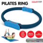 Powertrain Pilates Ring Band Yoga Home Workout Exercise Band Blue thumbnail 10