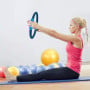 Powertrain Pilates Ring Band Yoga Home Workout Exercise Band Blue thumbnail 9