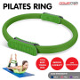 Powertrain Pilates Ring Band Yoga Home Workout Exercise Band Green thumbnail 9