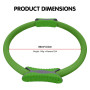 Powertrain Pilates Ring Band Yoga Home Workout Exercise Band Green thumbnail 5