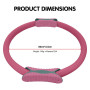 Powertrain Pilates Ring Band Yoga Home Workout Exercise Band Pink thumbnail 5