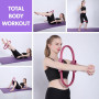 Powertrain Pilates Ring Band Yoga Home Workout Exercise Band Pink thumbnail 8
