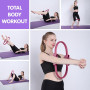 Powertrain Pilates Ring Band Yoga Home Workout Exercise Band Pink thumbnail 7