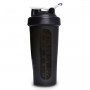 Powertrain 700ml Shaker Bottle Protein Water Sports Drink Black thumbnail 2