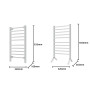 Pronti Heated Towel Rack Electric Towel Rails 160Watt with Timer thumbnail 3