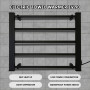 Pronti Heated Electric Towel Bathroom Rack EV-90- Black thumbnail 4