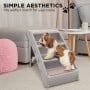 Furtastic Foldable Pet Stairs in Grey - 50cm Dog Ladder Cat Ramp with Non-Slip Mat for Indoor and Outdoor Use thumbnail 4