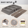 Furtastic Foldable Pet Stairs in Grey - 50cm Dog Ladder Cat Ramp with Non-Slip Mat for Indoor and Outdoor Use thumbnail 5