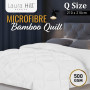 Laura Hill 500GSM Microfibre Bamboo Quilt Comforter Doona - Queen thumbnail 12
