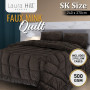 Laura Hill 500GSM Faux Mink Quilt Comforter Doona - Super King thumbnail 12