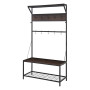 Sarantino 4-in-1 Hall Tree Entryway Coat Rack Hall Stand thumbnail 1