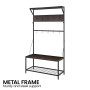 Sarantino 4-in-1 Hall Tree Entryway Coat Rack Hall Stand thumbnail 7