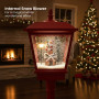 Christabelle Christmas Lamp Post with Snow, Lights & Music- Red with Santa 180cm thumbnail 4