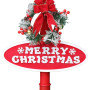 Christabelle Christmas Lamp Post with Snow, Lights & Music- Red with Santa 180cm thumbnail 6