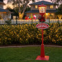 Christabelle Christmas Lamp Post with Snow, Lights & Music- Red with Santa 180cm thumbnail 7