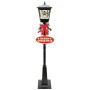 Christabelle Christmas Lamp Post with Snow Lights & Music- Black Snowman 180cm thumbnail 1