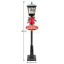 Christabelle 1.8m Christmas Lamp Post Outdoor Display Decoration LED Lights Front Yard Lawn Statue Ornament Black thumbnail 3