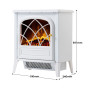 Dimplex 2kW Ritz White Optiflame Portable Electric Fire Stove thumbnail 3