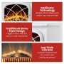 Dimplex 2kW Ritz White Optiflame Portable Electric Fire Stove thumbnail 5