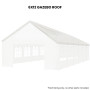 Wallaroo 6x12 White Premium Outdoor Event Marquee Roof Spare Part thumbnail 2