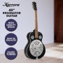 Karrera 40in Resonator Guitar - Black thumbnail 6