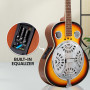 Karrera 40in Resonator Guitar - Sunburst thumbnail 4