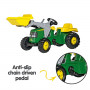 John Deere Rolly Kids RT023110 Ride on Tractor with Trailer & Loader thumbnail 4