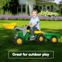 John Deere Rolly Kids RT023110 Ride on Tractor with Trailer & Loader thumbnail 5