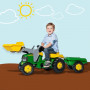 John Deere Rolly Kids RT023110 Ride on Tractor with Trailer & Loader thumbnail 6