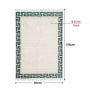 Greek-Inspired Wool Rug 165 Cream and Green thumbnail 1