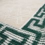 Greek-Inspired Wool Rug 165 Cream and Green thumbnail 3