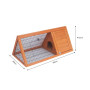 Little Buddies Wooden Triangle Rabbit Animal Hutch - 98cm thumbnail 4