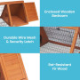 Little Buddies Wooden Triangle Rabbit Animal Hutch - 98cm thumbnail 5