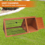 Little Buddies Wooden Triangle Rabbit Animal Hutch - 98cm thumbnail 6