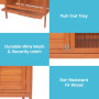 Little Buddies Wooden Pet Rabbit Hutch 2 Sections - Small thumbnail 5