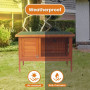Little Buddies Wooden Pet Rabbit Hutch 2 Sections - Small thumbnail 7