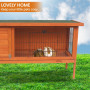 Little Buddies Wooden Pet Rabbit Hutch 2 Sections - Large thumbnail 8