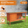 Little Buddies Wooden Pet Rabbit Hutch 2 Sections - Large thumbnail 10